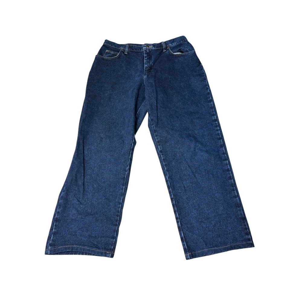 Wrangler Blues Mens Relaxed Fit Dark Wash Denim Jeans WB101AD 32x30